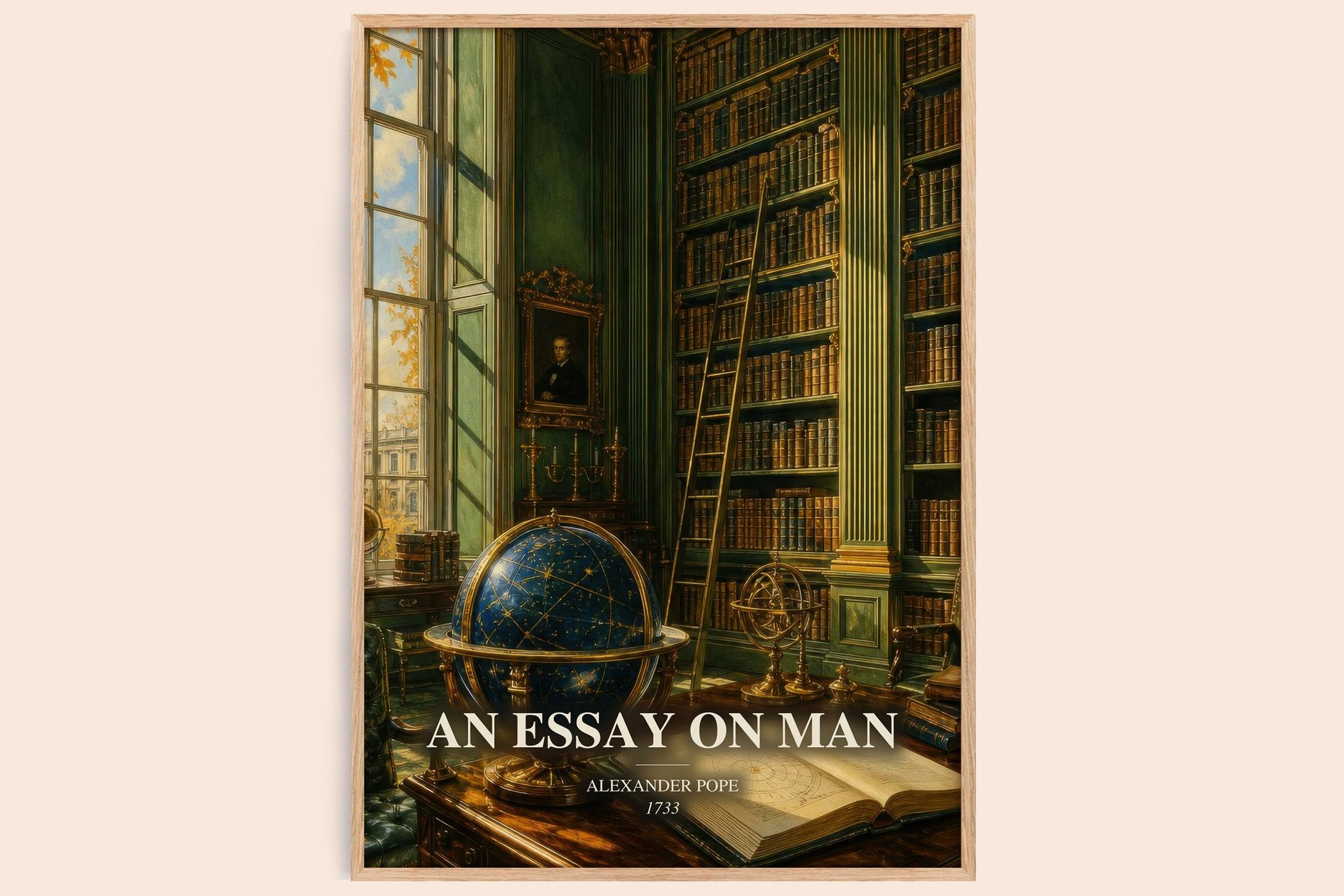 An essay on man Book Watercolour Illustration by Alexander Pope