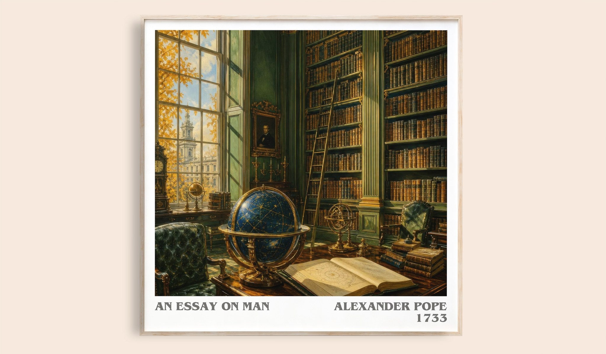 An essay on man Literary Art Print by Alexander Pope