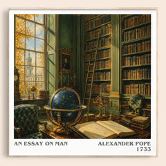 An essay on man literary book poster by Alexander Pope – framed literary art print