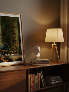 An essay on man watercolour print on bookshelf – Alexander Pope fan gift