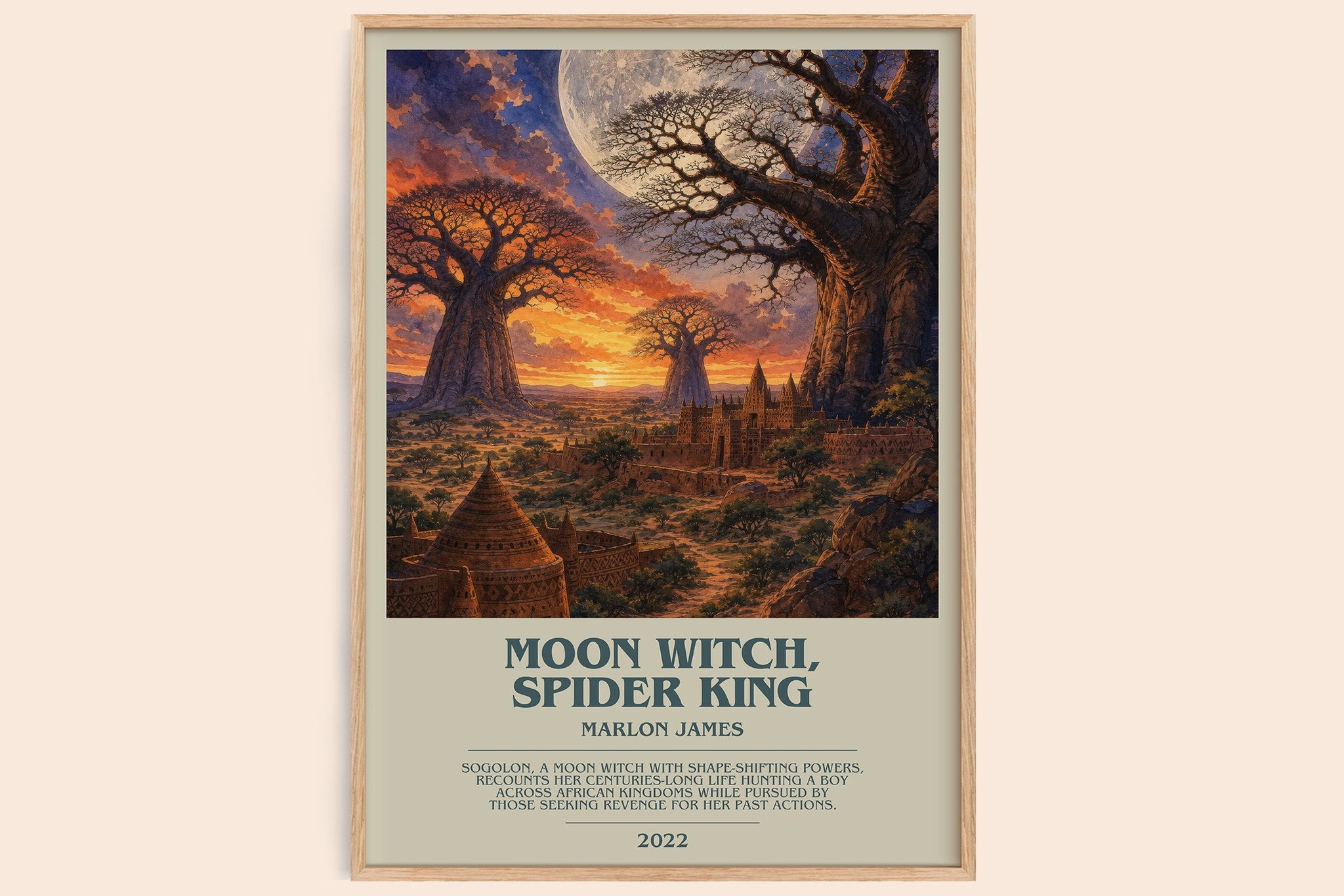 Moon Witch, Spider King Bookish Wall Art by Marlon James