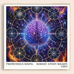 Prometheus Rising literary book poster by Robert Anton Wilson – framed literary art print
