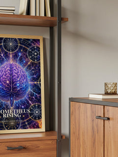 Prometheus Rising book watercolour illustration paper finish options – matte satin gloss