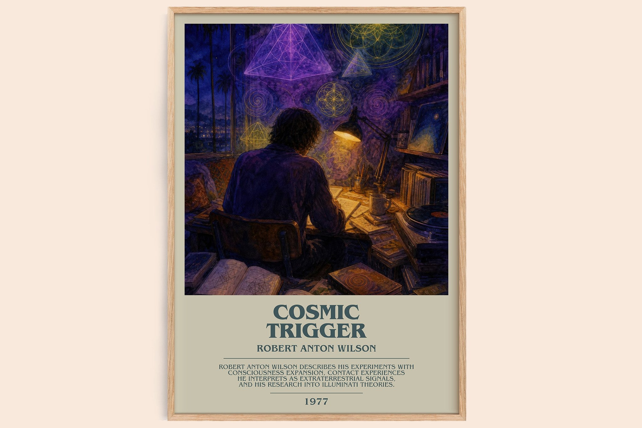 Cosmic Trigger Bookish Wall Art by Robert Anton Wilson