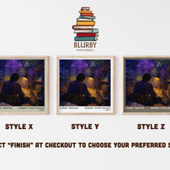 Cosmic Trigger literary print in frame leaning in hallway – non fiction wall art