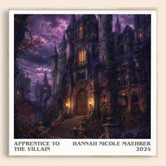 Apprentice to the Villain literary book poster by Hannah Nicole Maehrer – framed literary art print