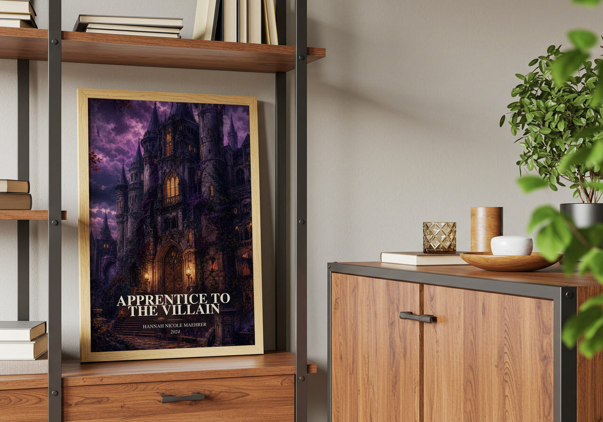 Apprentice to the Villain book watercolour illustration paper finish options – matte satin gloss