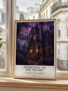 Apprentice to the Villain book cover poster colour and style options – Hannah Nicole Maehrer book art