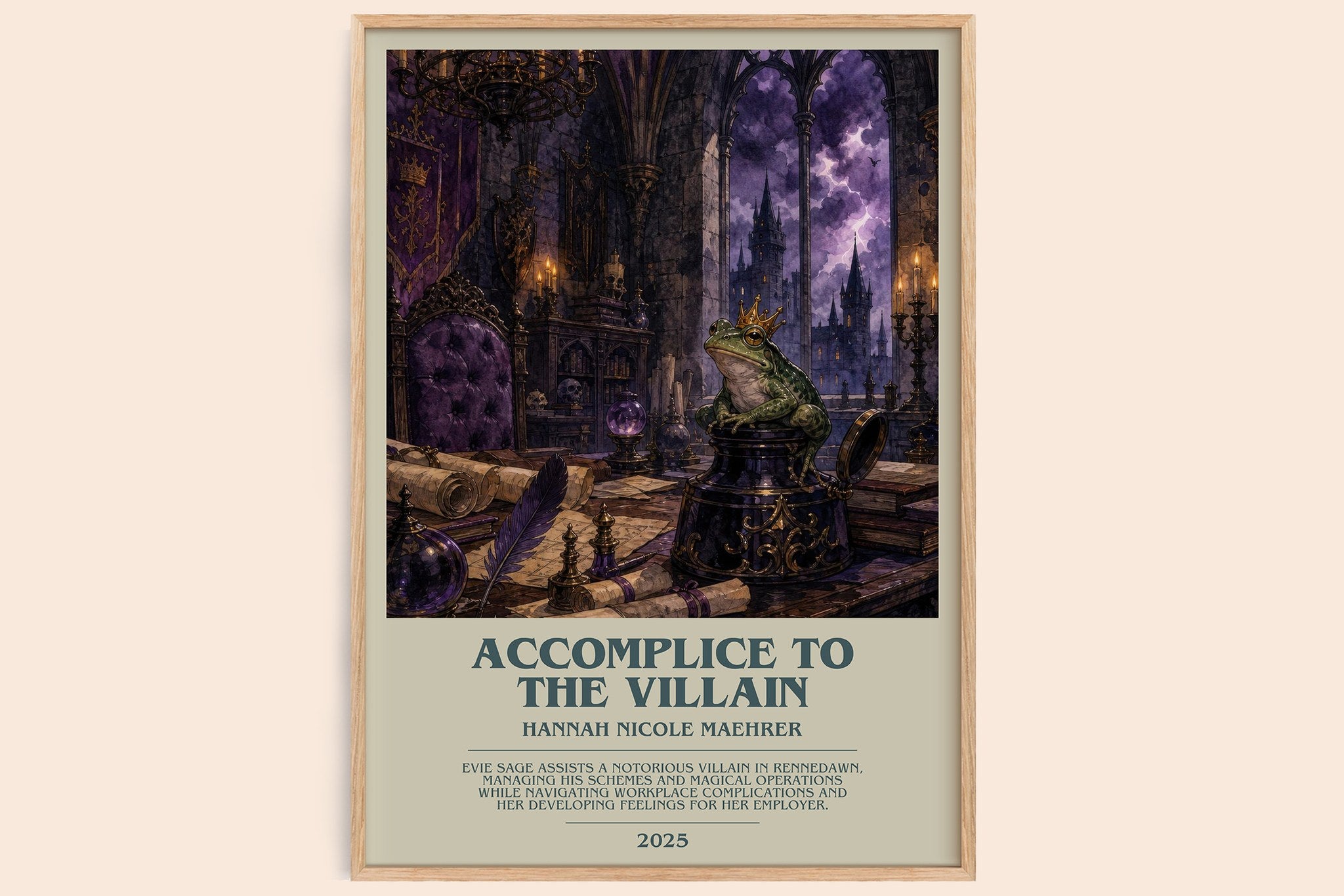 Accomplice to the Villain Bookish Wall Art by Hannah Nicole Maehrer