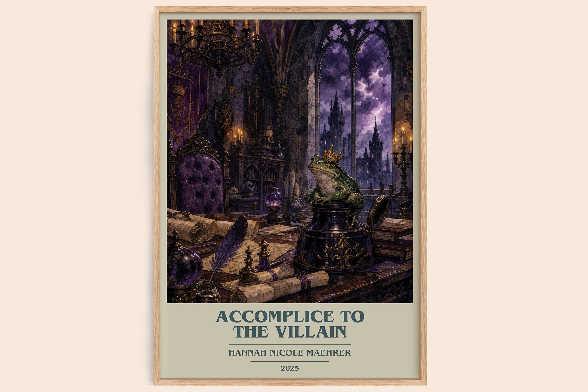 Accomplice to the Villain Book Cover Poster by Hannah Nicole Maehrer