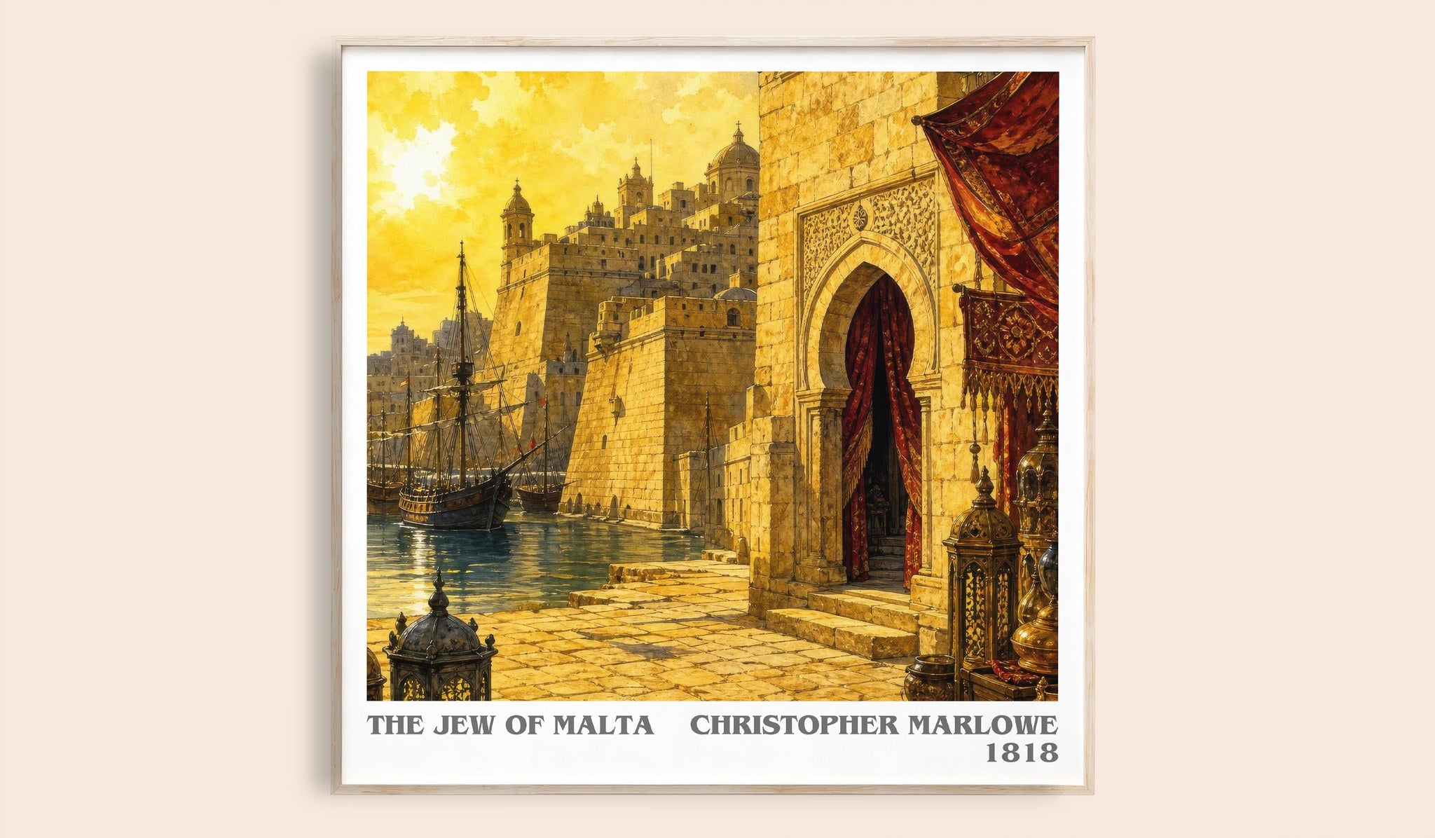 The Jew of Malta Literary Art Print by Christopher Marlowe
