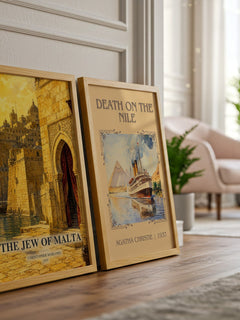 The Jew of Malta watercolour print framed by window – literary home decor