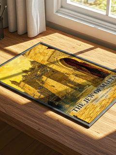 The Jew of Malta watercolour book poster framed on wall – classic literature wall art