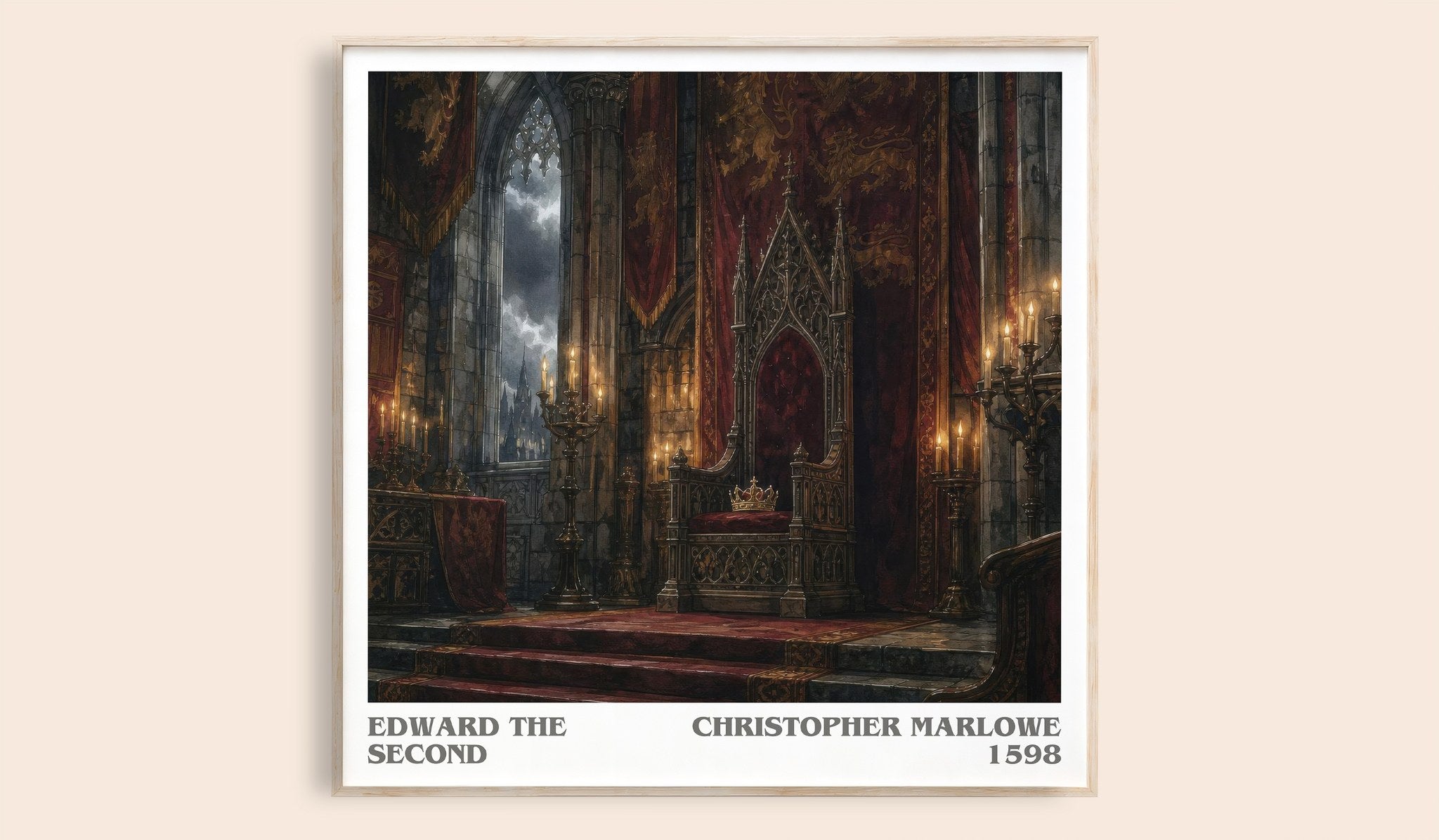 Edward the Second Literary Art Print by Christopher Marlowe