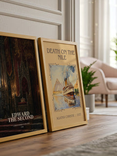 Edward the Second watercolour print framed by window – literary home decor