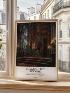 Edward the Second book cover poster colour and style options – Christopher Marlowe book art