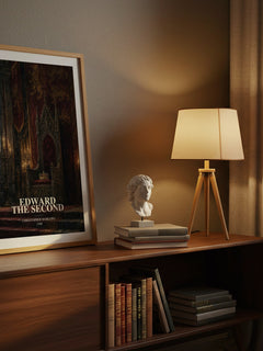 Edward the Second watercolour print on bookshelf – Christopher Marlowe fan gift