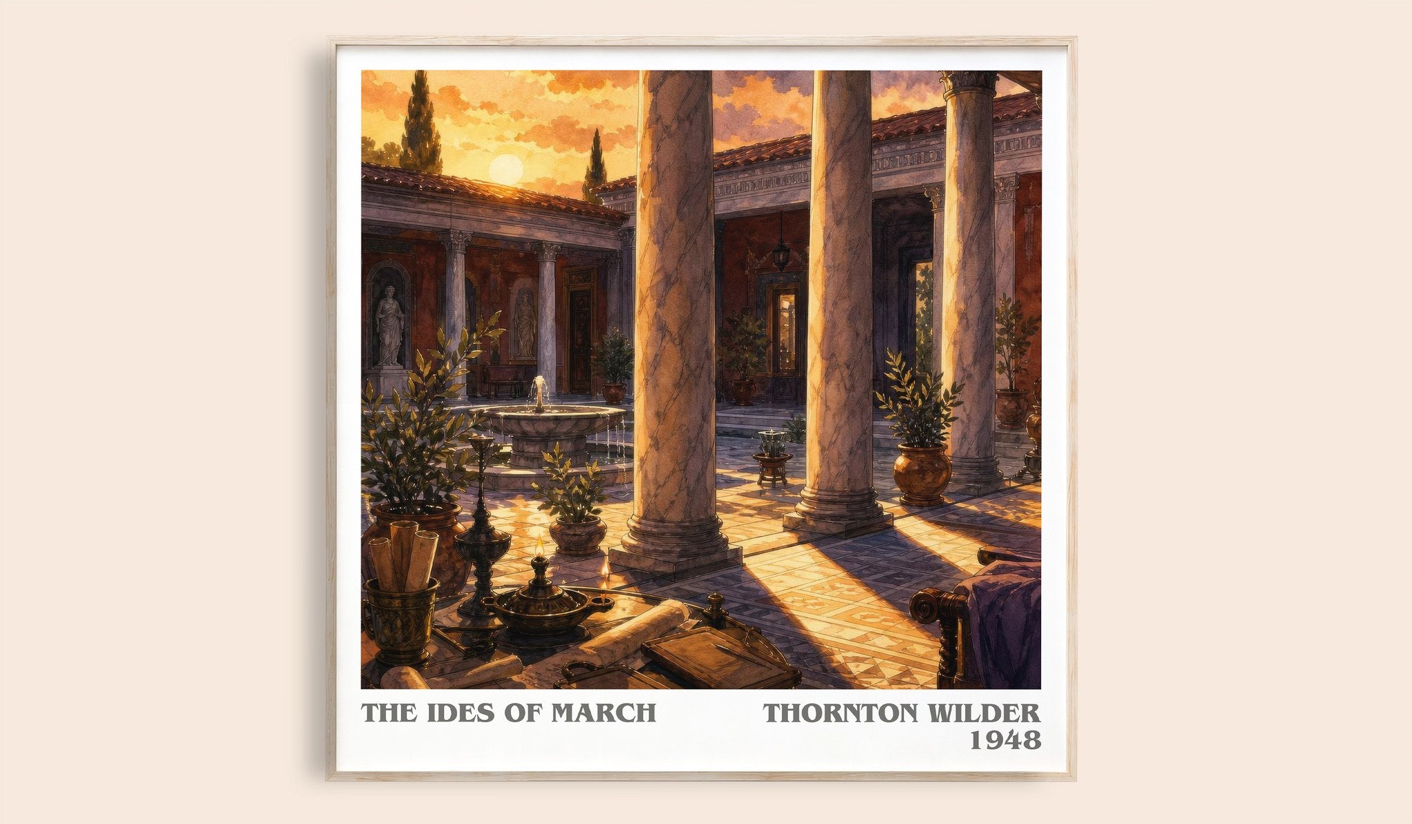 The Ides of March Literary Art Print by Thornton Wilder