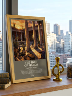The Ides of March bookish print framed by window – literary home decor
