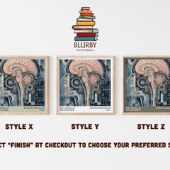 The ghost in the machine literary print in frame leaning in hallway – philosophy wall art