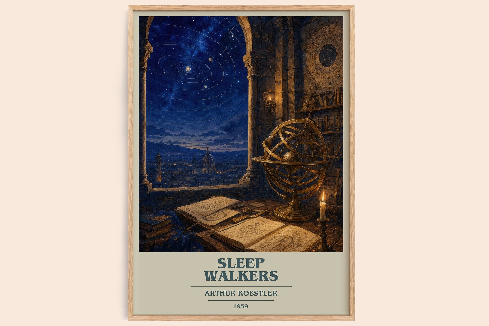 Sleep walkers Book Cover Poster by Arthur Koestler