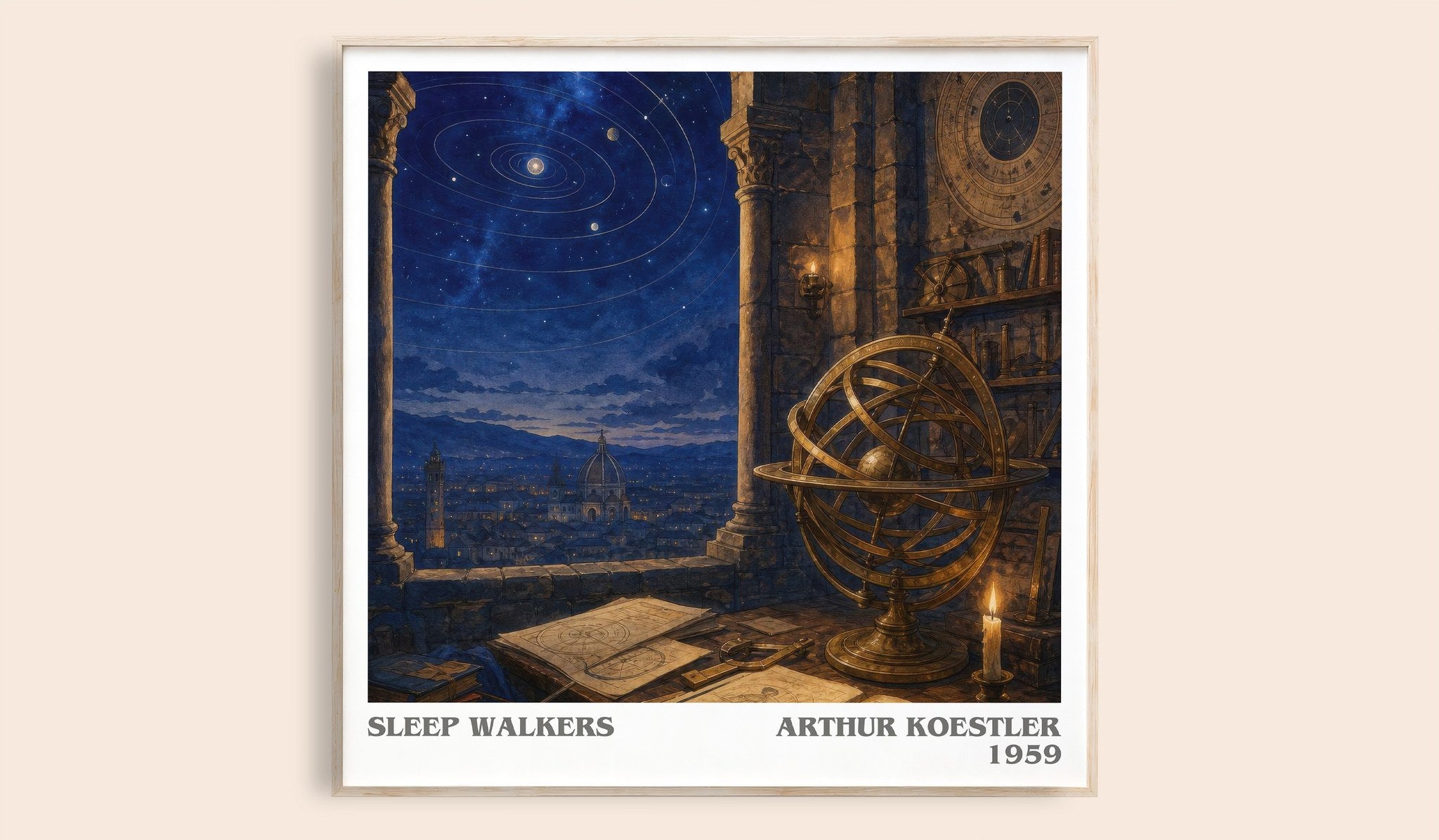 Sleep walkers Literary Art Print by Arthur Koestler