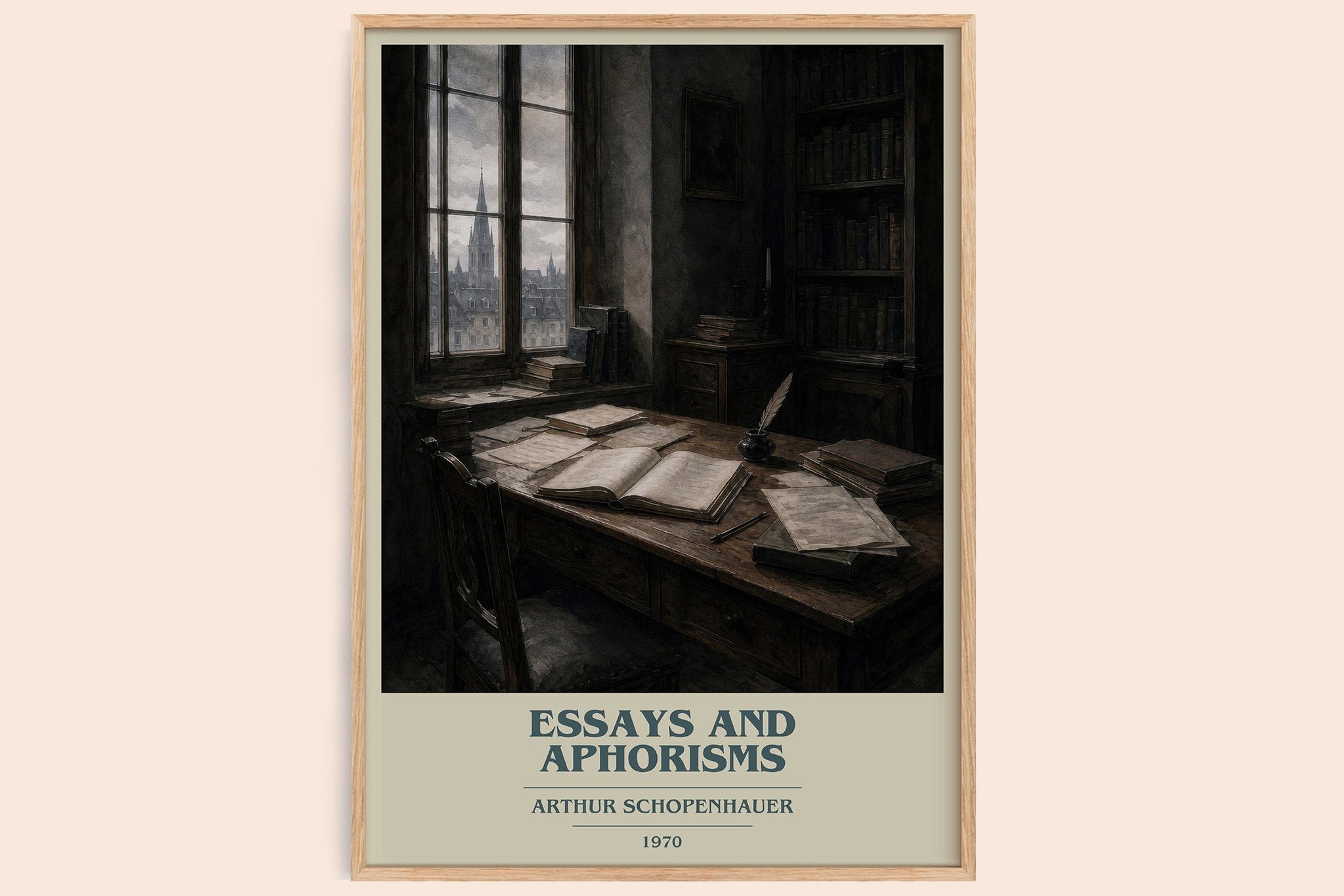 Essays and aphorisms Book Cover Poster by Arthur Schopenhauer