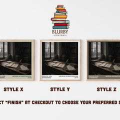 Essays and aphorisms literary print in frame leaning in hallway – philosophy wall art