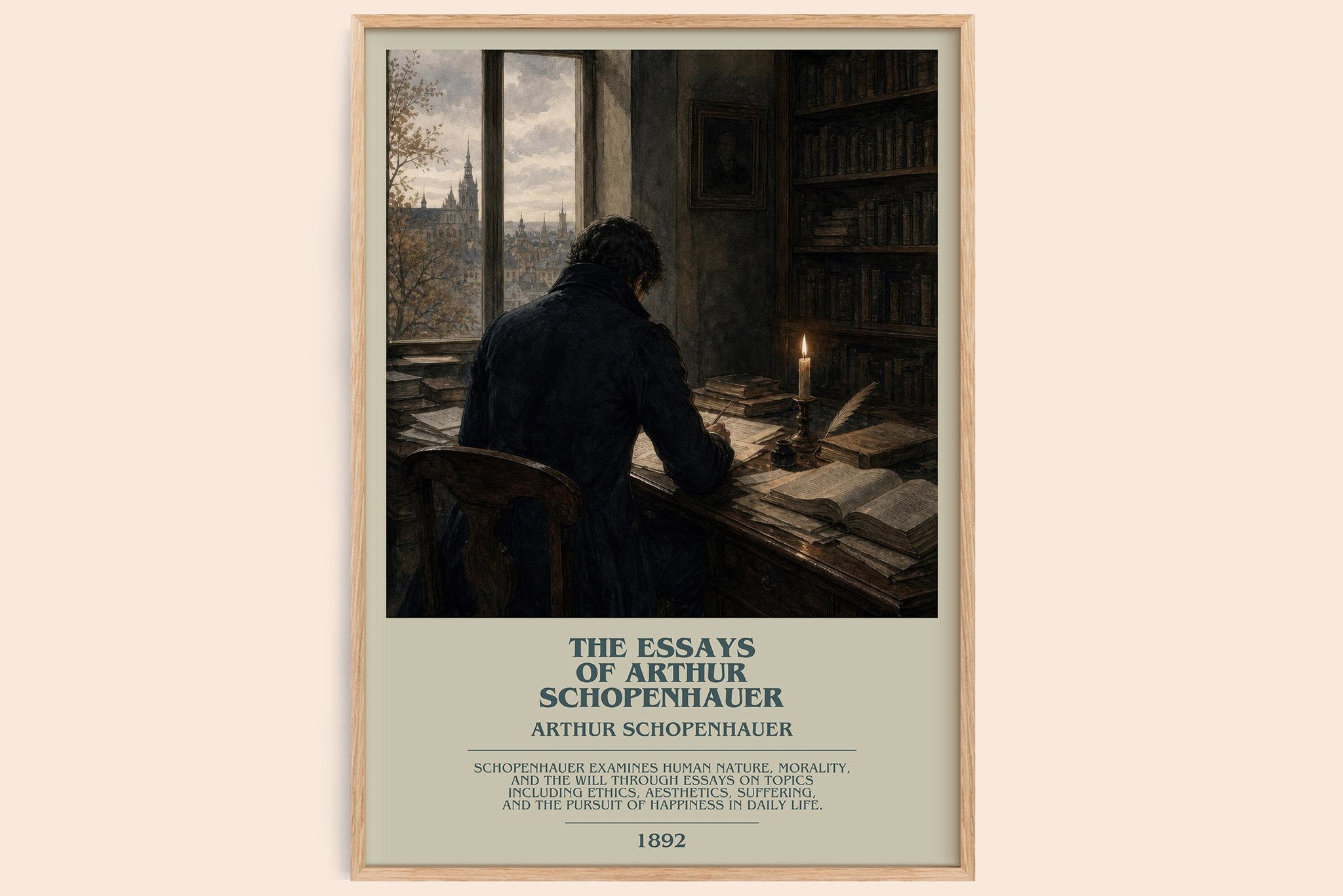 Essays Of Arthur Schopenhauer Bookish Wall Art by Arthur Schopenhauer