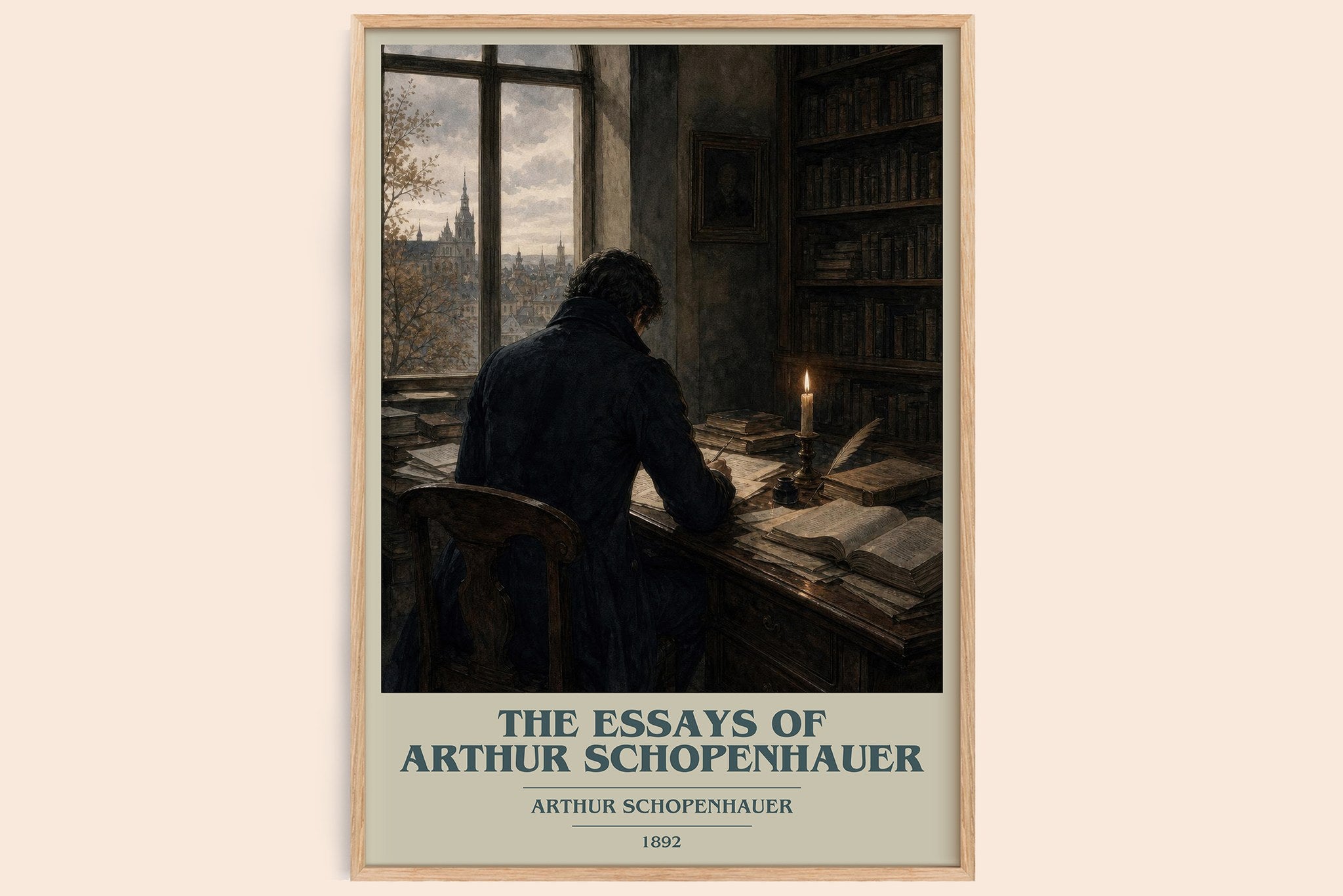 Essays Of Arthur Schopenhauer Book Cover Poster by Arthur Schopenhauer