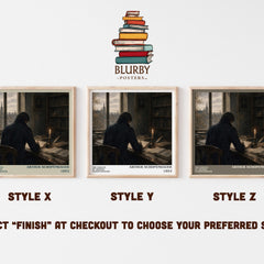 The Essays Of Arthur Schopenhauer literary print in frame leaning in hallway – philosophy wall art