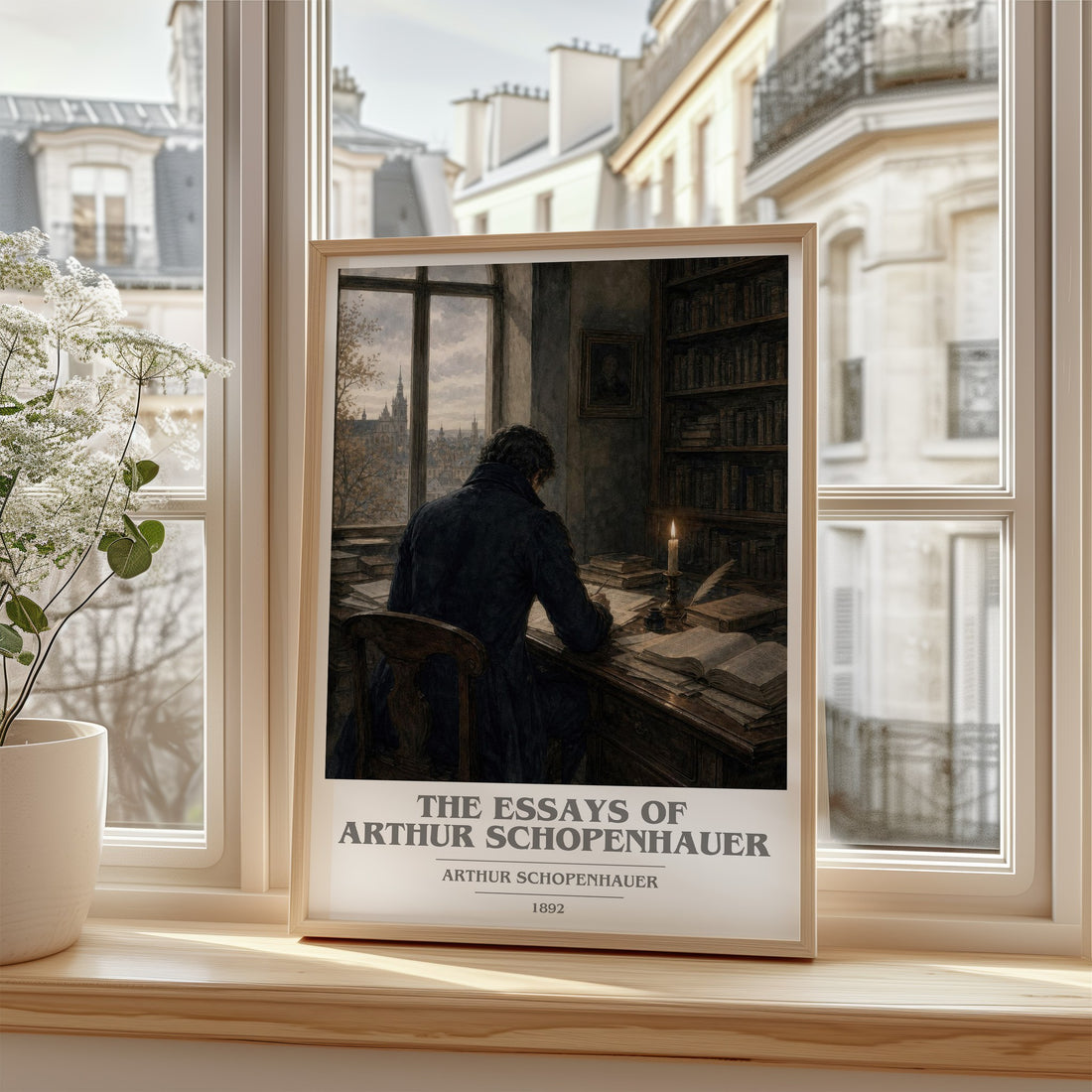 The Essays Of Arthur Schopenhauer book cover poster colour and style options – Arthur Schopenhauer book art
