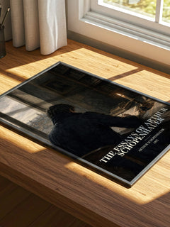 The Essays Of Arthur Schopenhauer watercolour book poster framed on wall – philosophy wall art