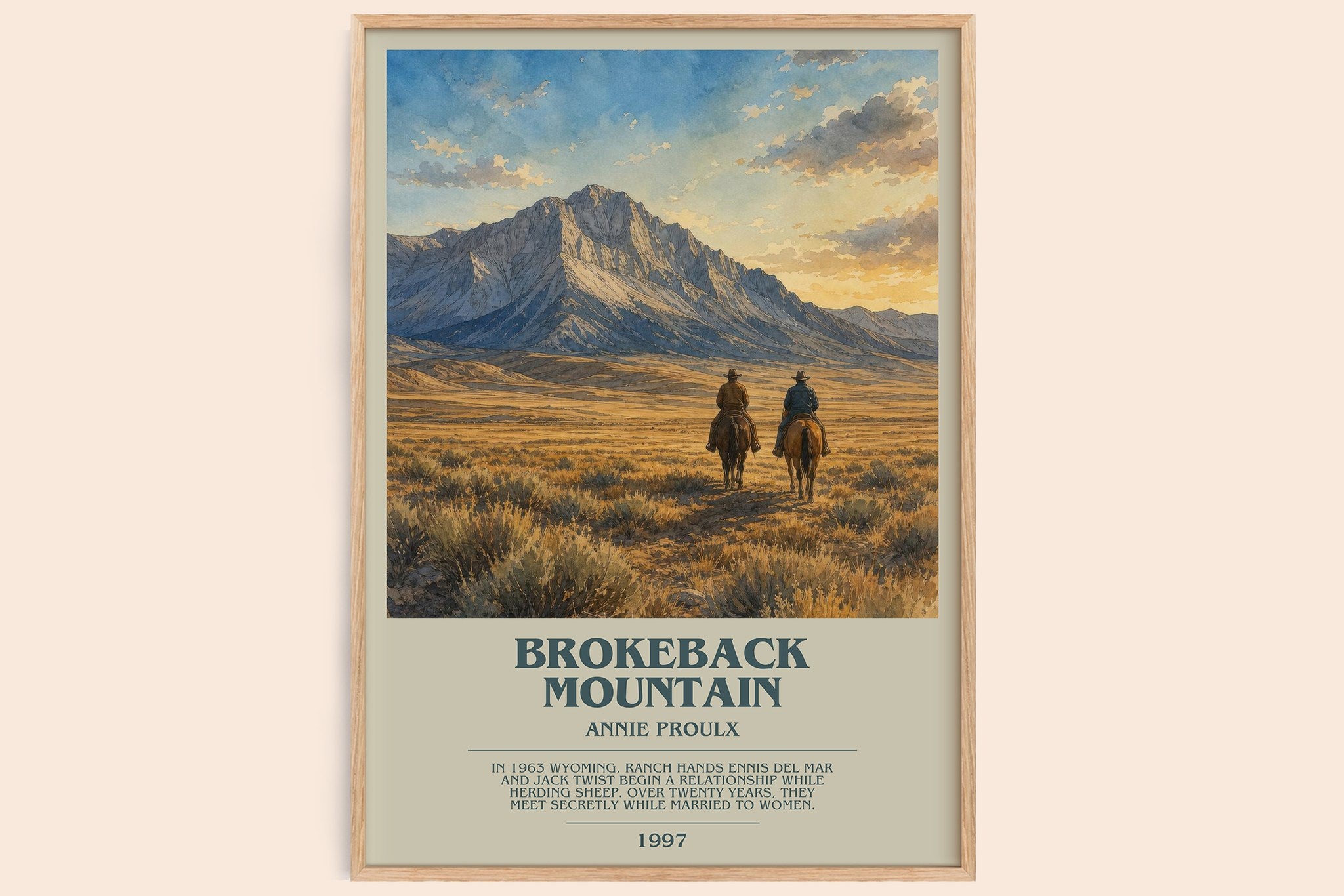 Brokeback Mountain Bookish Wall Art by Annie Proulx