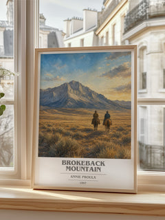 Brokeback Mountain book cover poster colour and style options – Annie Proulx book art