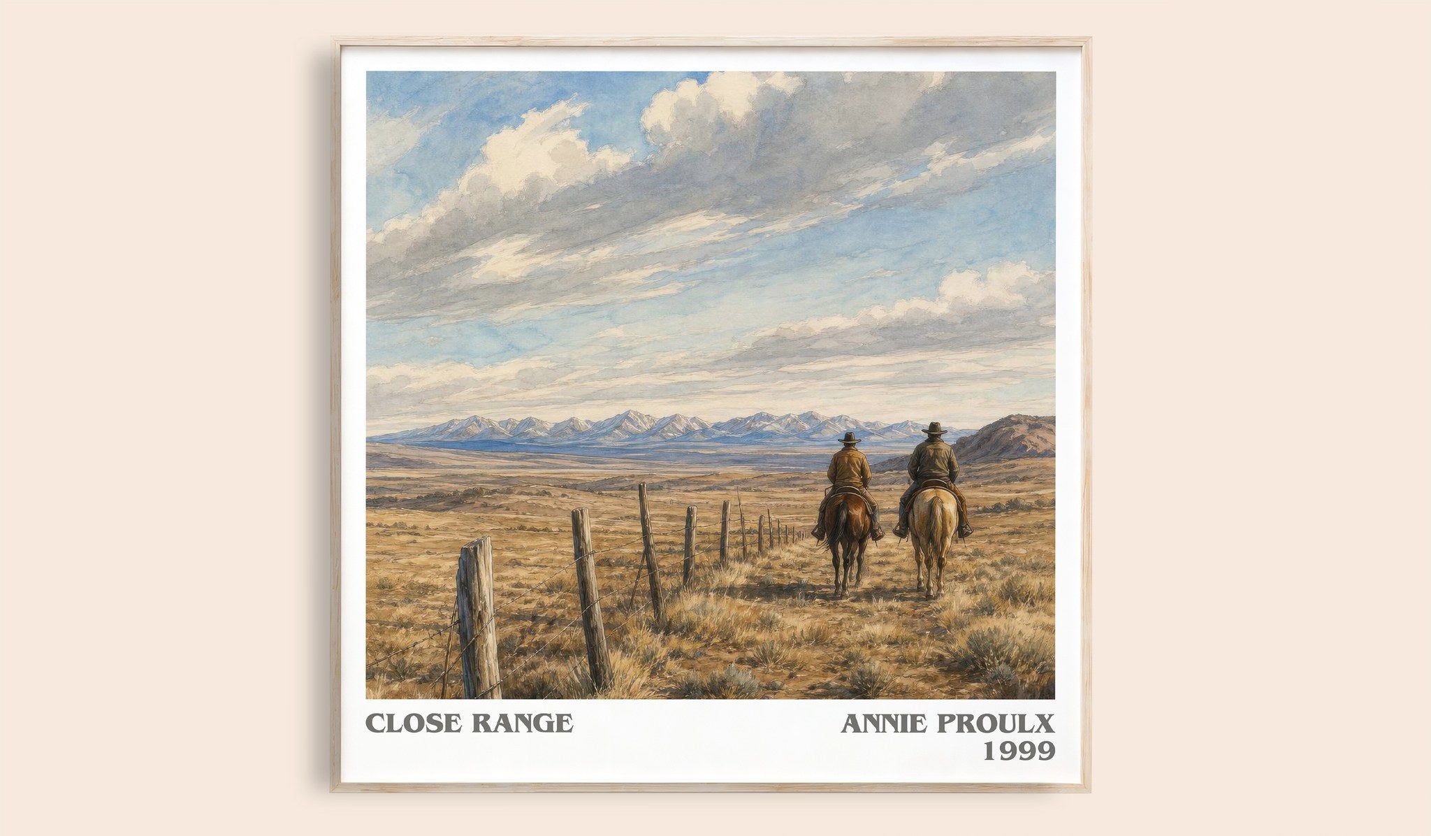 Close Range Literary Art Print by Annie Proulx