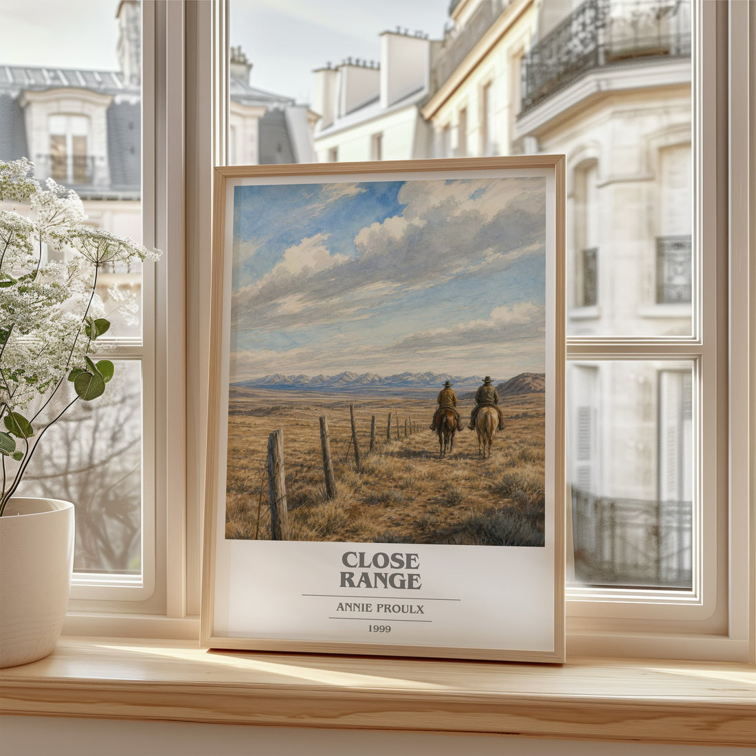 Close Range book cover poster colour and style options – Annie Proulx book art