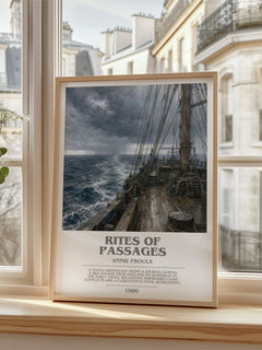 Rites of passages bookish poster colour and style options – Annie Proulx book art