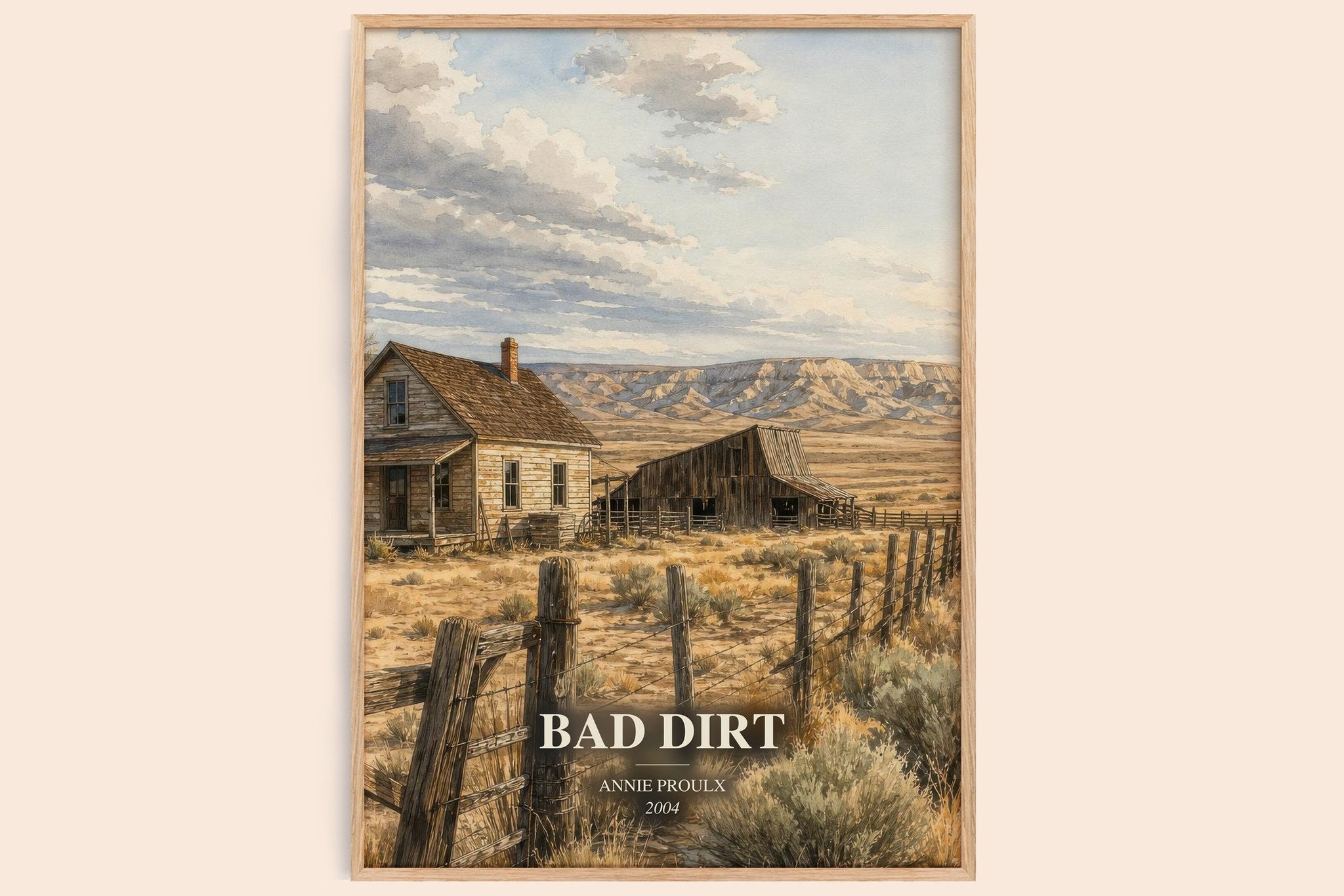 Bad Dirt Book Watercolour Illustration by Annie Proulx