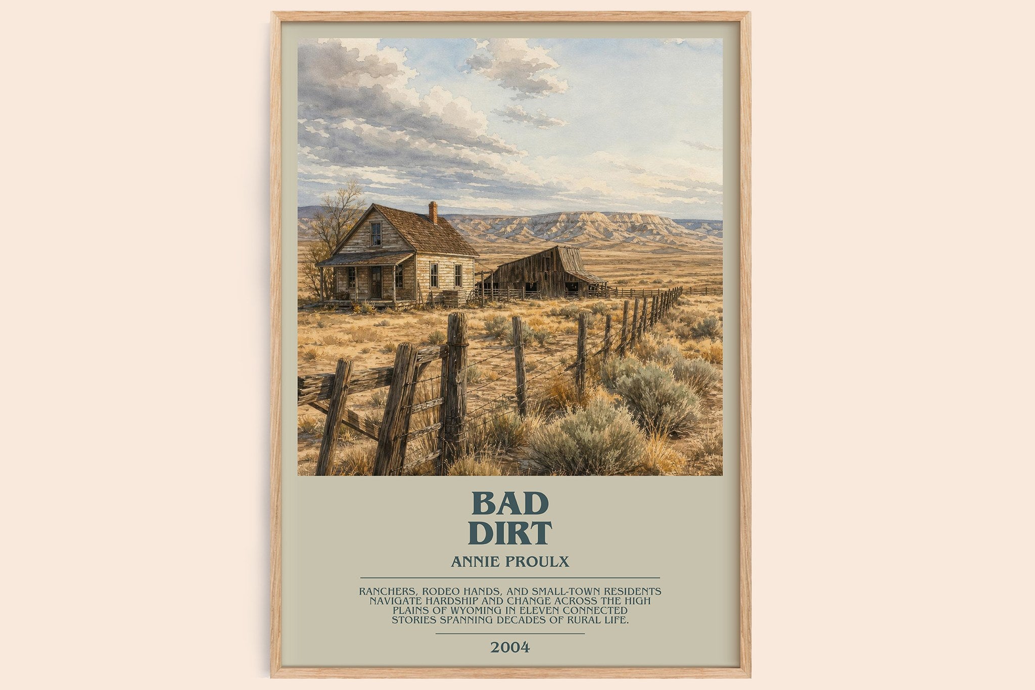 Bad Dirt Bookish Wall Art by Annie Proulx