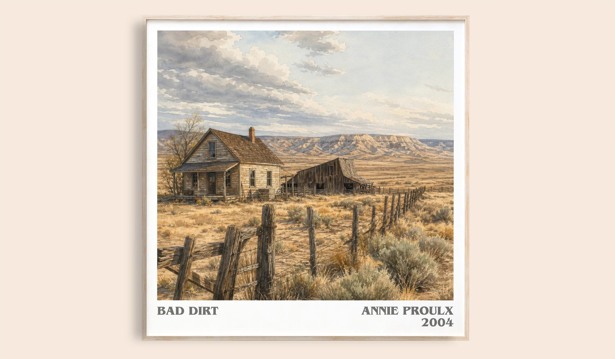 Bad Dirt Literary Art Print by Annie Proulx