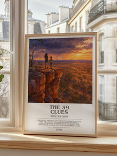 The 39 Clues bookish poster colour and style options – Jude Watson book art