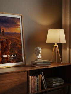The 39 Clues watercolour print on bookshelf – Jude Watson fan gift