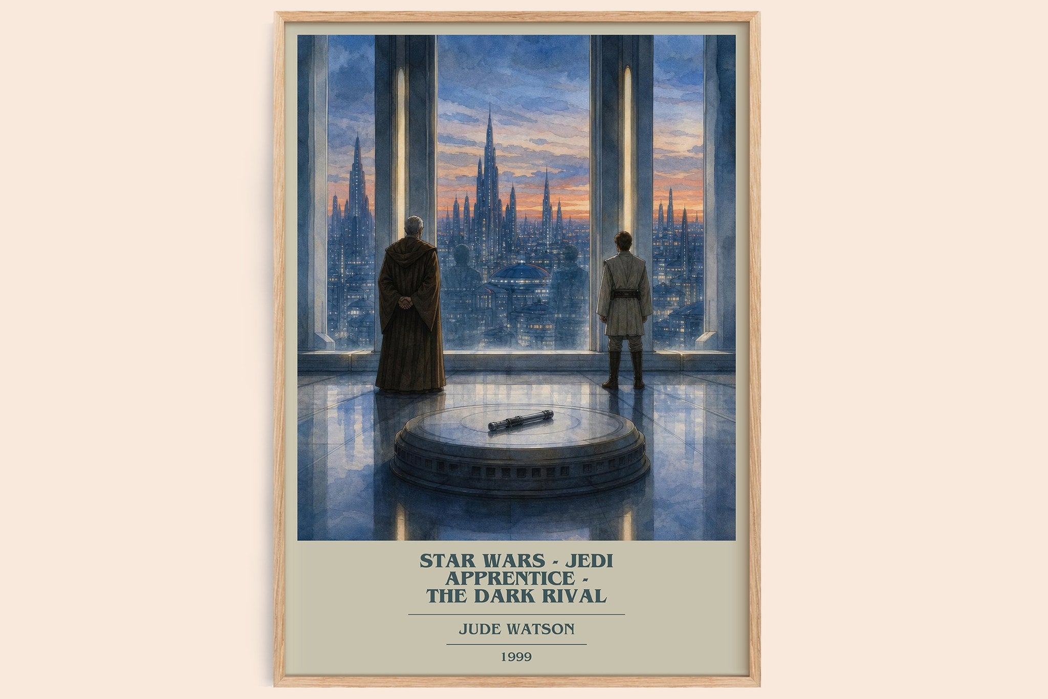 Star Wars - Jedi Apprentice - The Dark Rival Book Cover Poster – J.