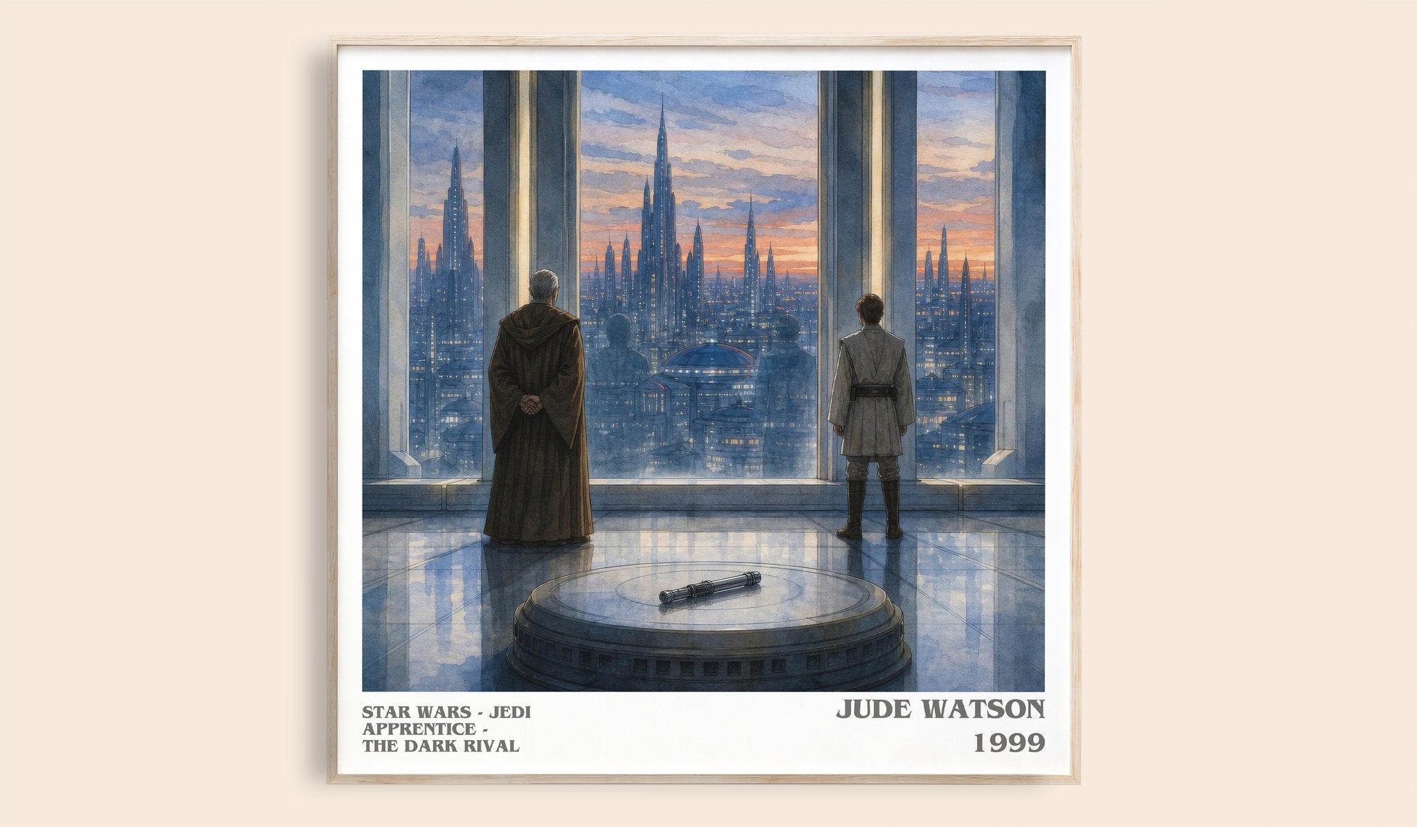 Star Wars - Jedi Apprentice - The Dark Rival Literary Art Print by Jude Watson