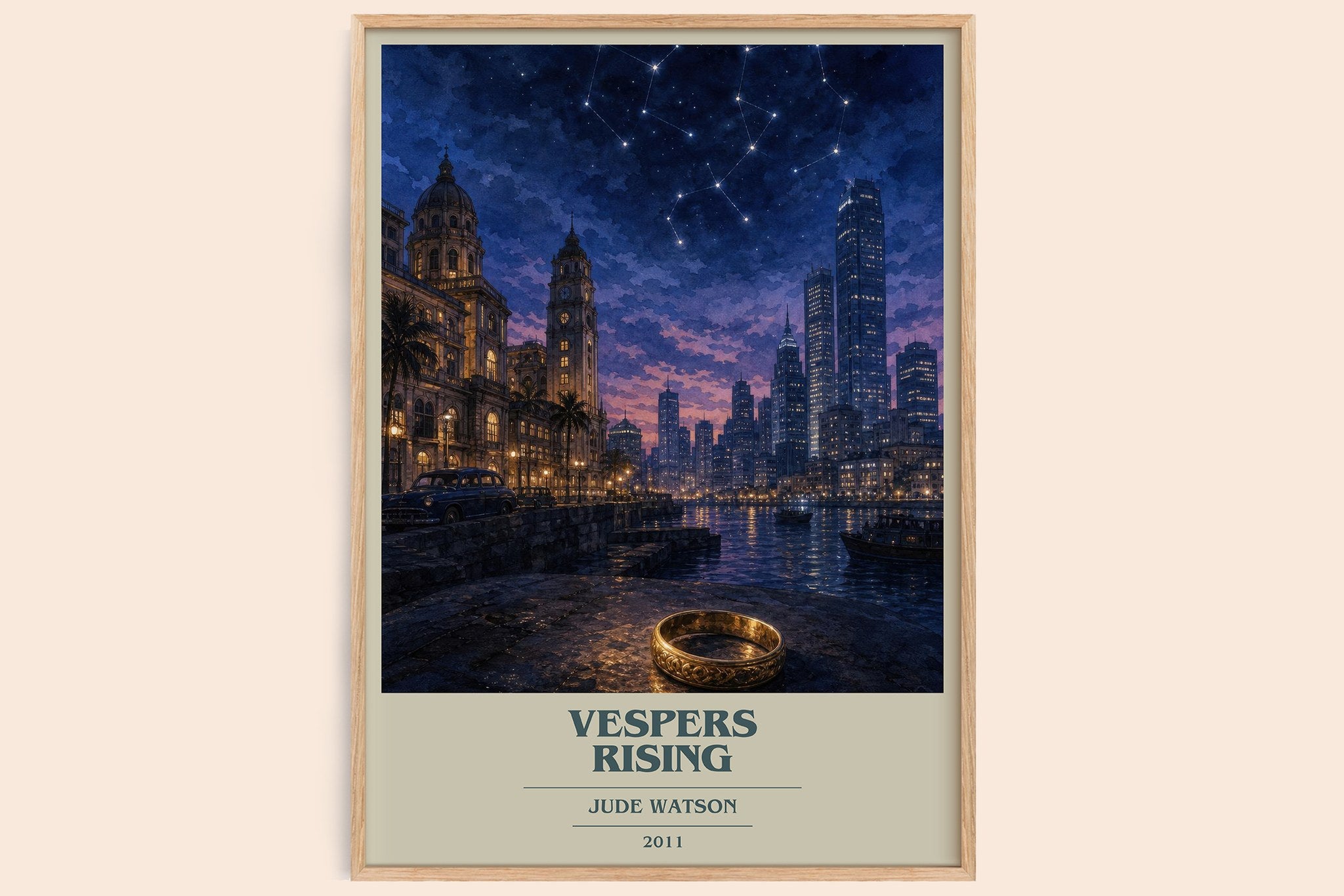 Vespers Rising Book Cover Poster by Jude Watson