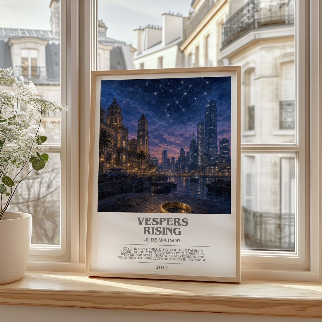 Vespers Rising bookish poster colour and style options – Jude Watson book art