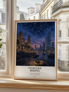 Vespers Rising book cover poster colour and style options – Jude Watson book art
