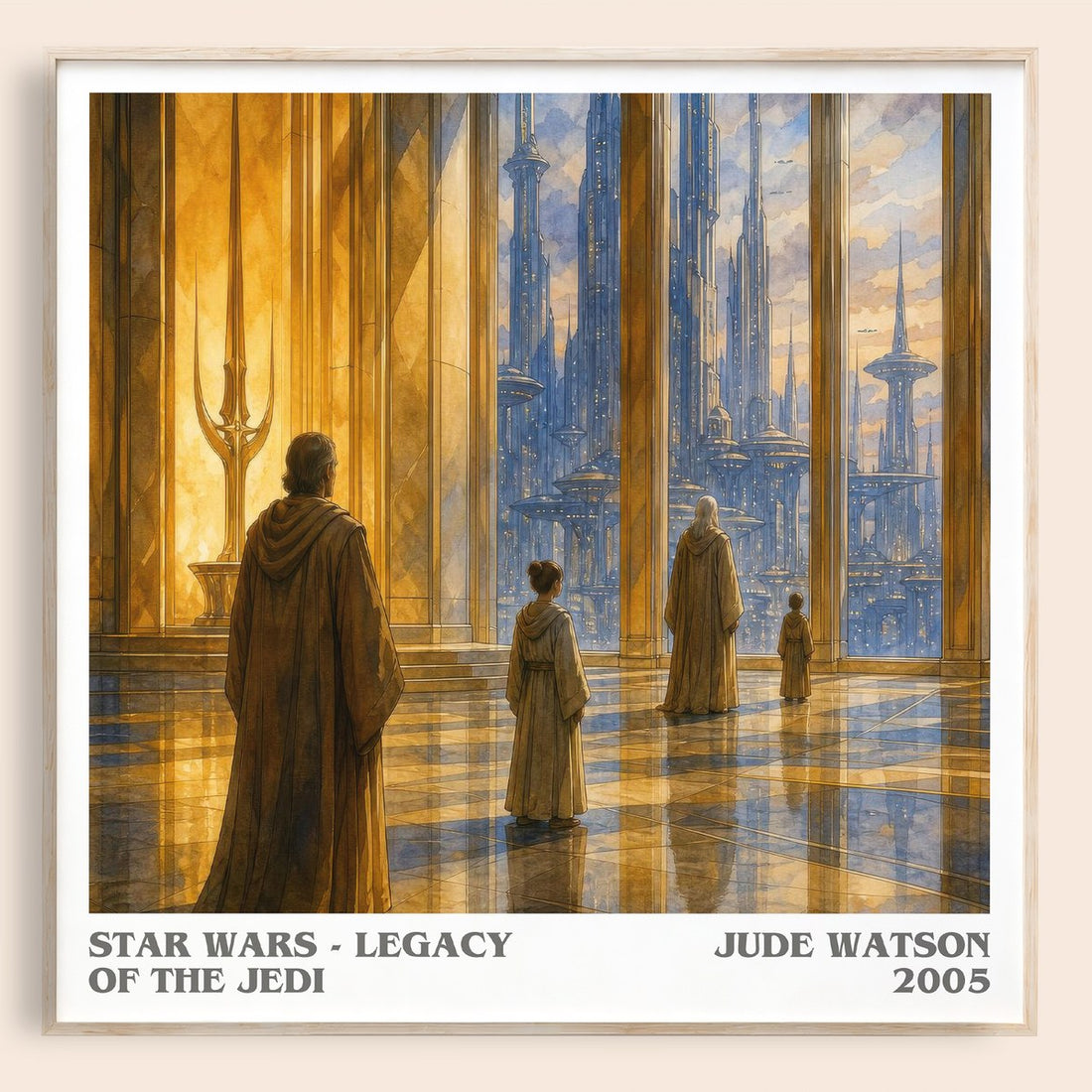 Star Wars - Legacy of the Jedi literary book poster by Jude Watson – framed literary art print