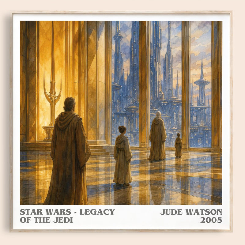 Star Wars - Legacy of the Jedi literary book poster by Jude Watson – framed literary art print